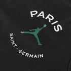 Air Jordan Men's PSG Logo T-Shirt in Black/Noble Green