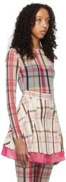 SHUTING QIU Pink Polyester T-Shirt