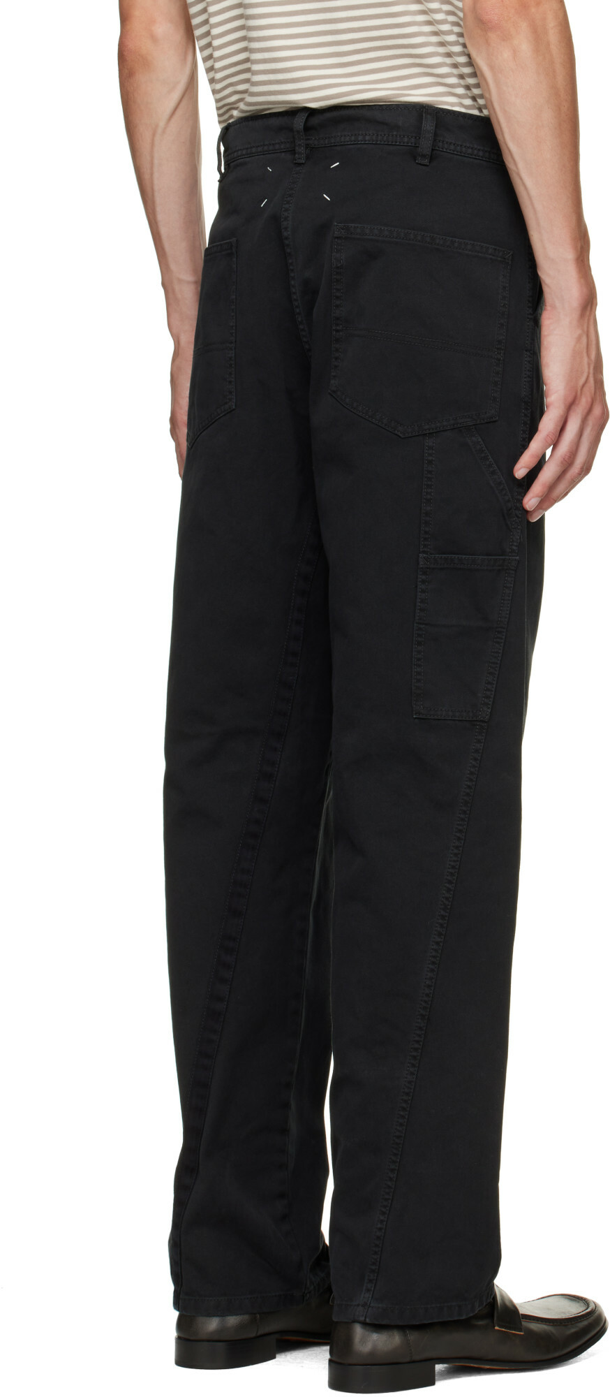 Maison Margiela Black Cotton Trousers