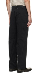 Maison Margiela Black Cotton Trousers