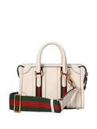 GUCCI - Web Detail Leather Handbag