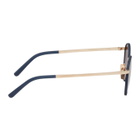 VIU Navy and Gold The Navigator Sunglasses