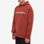 A-COLD-WALL* Men's Essential Logo Popover Hoody in Burnt Red