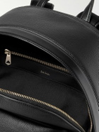 Paul Smith - Mesh-Panelled Striped Full-Grain Leather Backpack