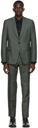 Dries Van Noten Khaki Mohair & Wool Suit