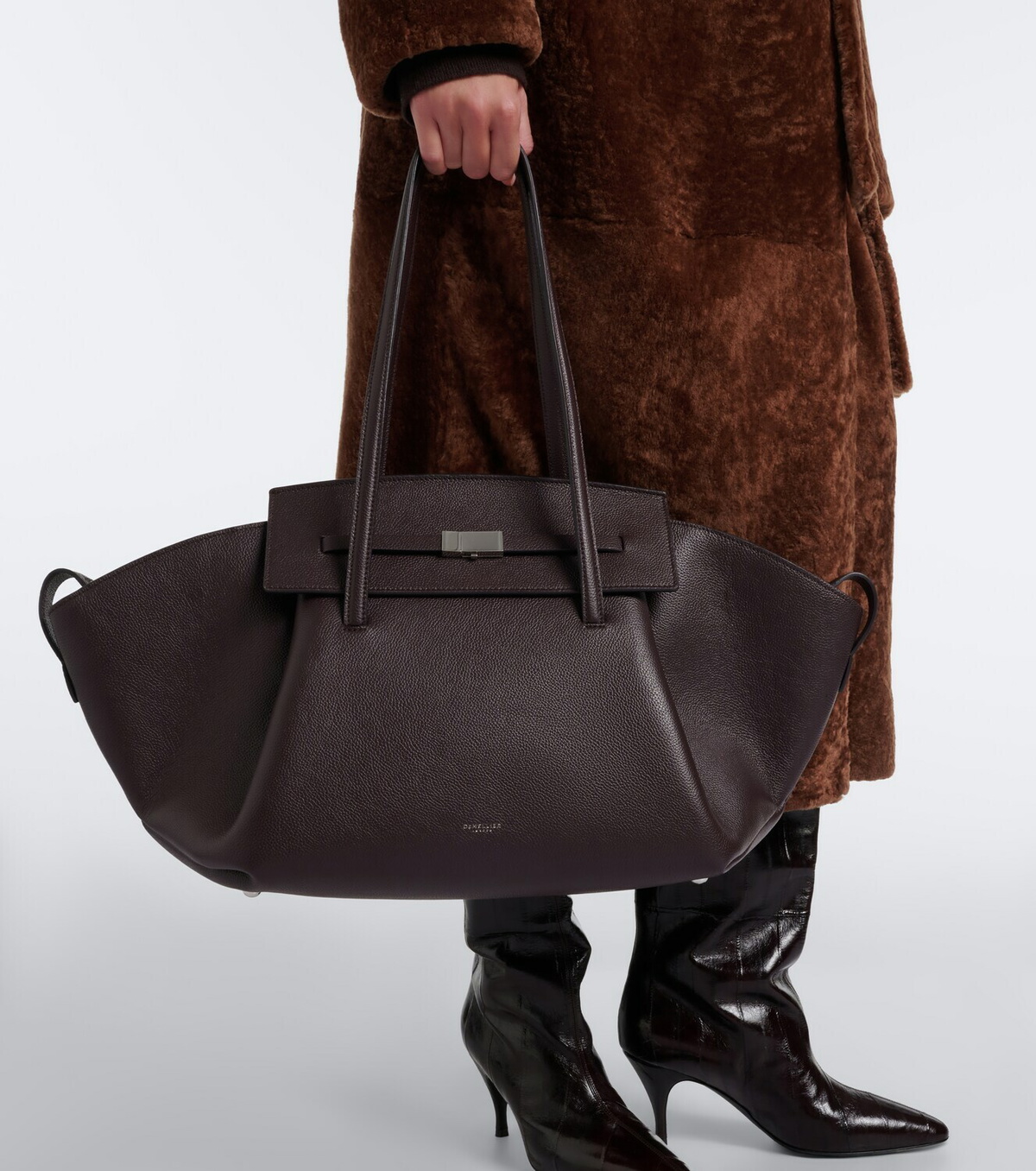 DeMellier Brooklyn Large leather shoulder bag