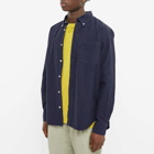 Norse Projects Men's Algot Overdyed Oxford Shirt in Dark Navy