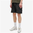 Gramicci Men's x And Wander Patchwork Wind Shorts in Black