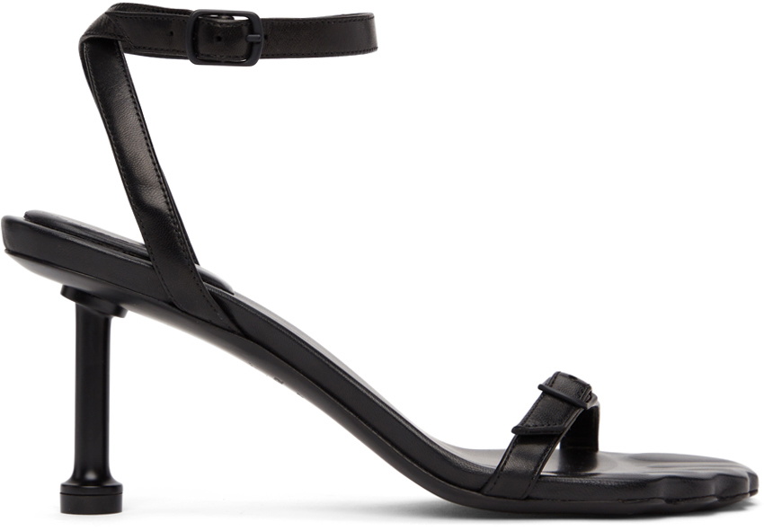 【BALENCIAGA】Tie Strap Heels Black Balenciaga Black Fetish Heeled Sandals Balenciaga