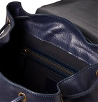 Anderson's - Suede and Leather Backpack - Blue