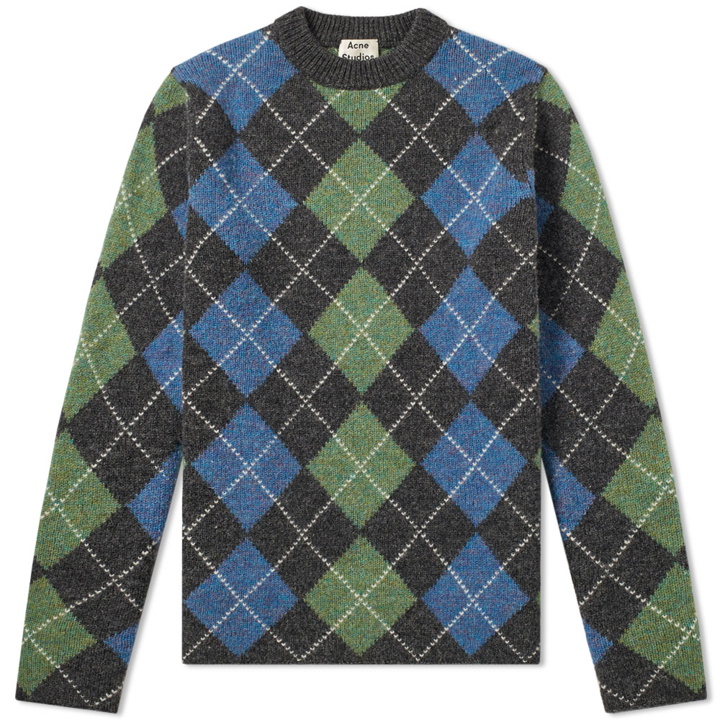 Photo: Acne Studios Newton It Argyle Knit