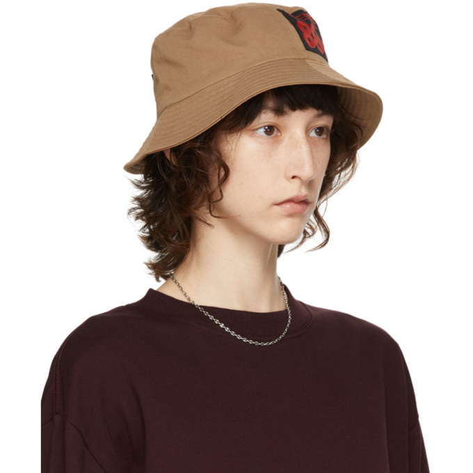 SSENSE WORKS SSENSE Exclusive 88rising Brown Patch Bucket Hat