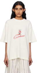Cordera White Embroidered 'Cordera' T-shirt