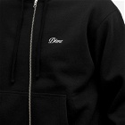 Dime Men's Cursive Small Logo Zip Hoodie in Black