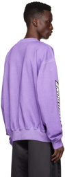 We11done Purple Cotton Sweatshirt
