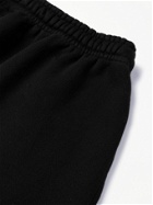 CAMP HIGH - Counselor Logo-Print Loopback Cotton-Jersey Sweatpants - Black