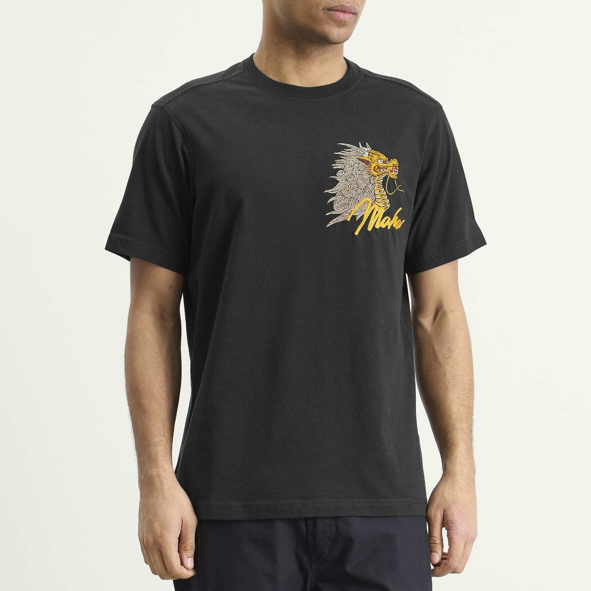 Maharishi Men's Year of the Fire Horse Embroidered T-Shirt in Black