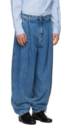 Hed Mayner Bue Pleated Jeans