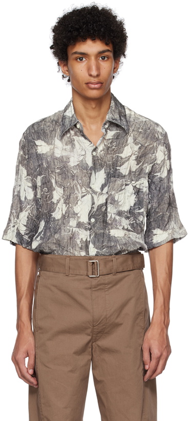 Photo: LEMAIRE Gray Floral Shirt