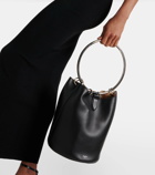 Alaïa Ring Medium leather bucket bag