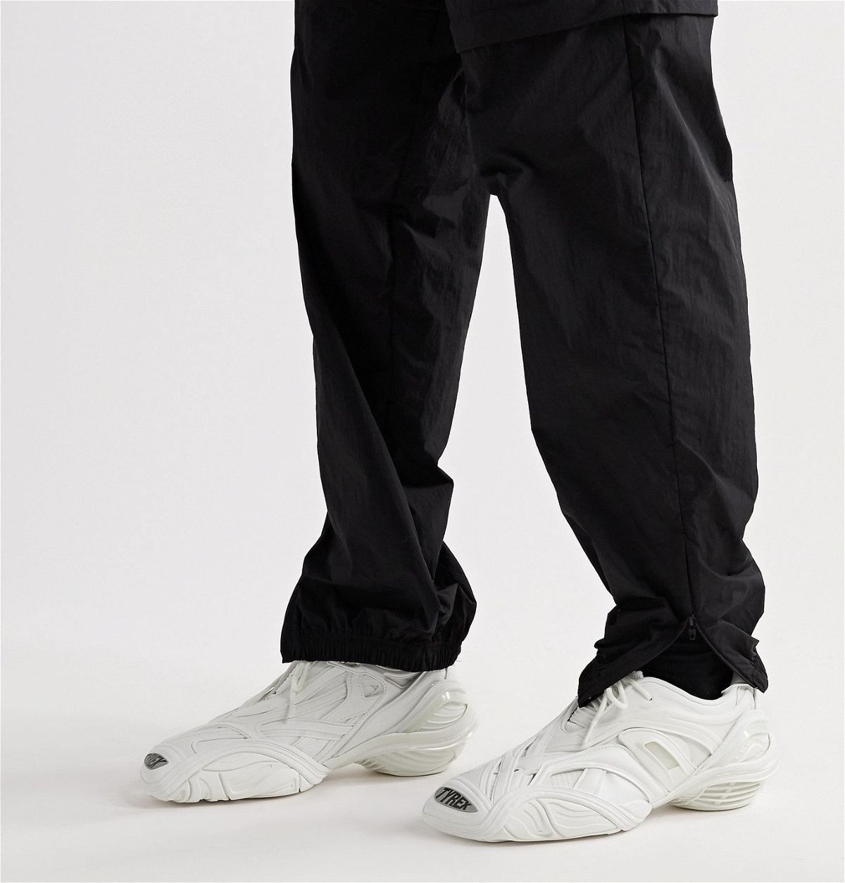 Balenciaga - Tyrex Rubber, Mesh and Faux Leather Sneakers - White ...