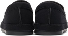 Ermenegildo Zegna Couture Black Wool Slippers