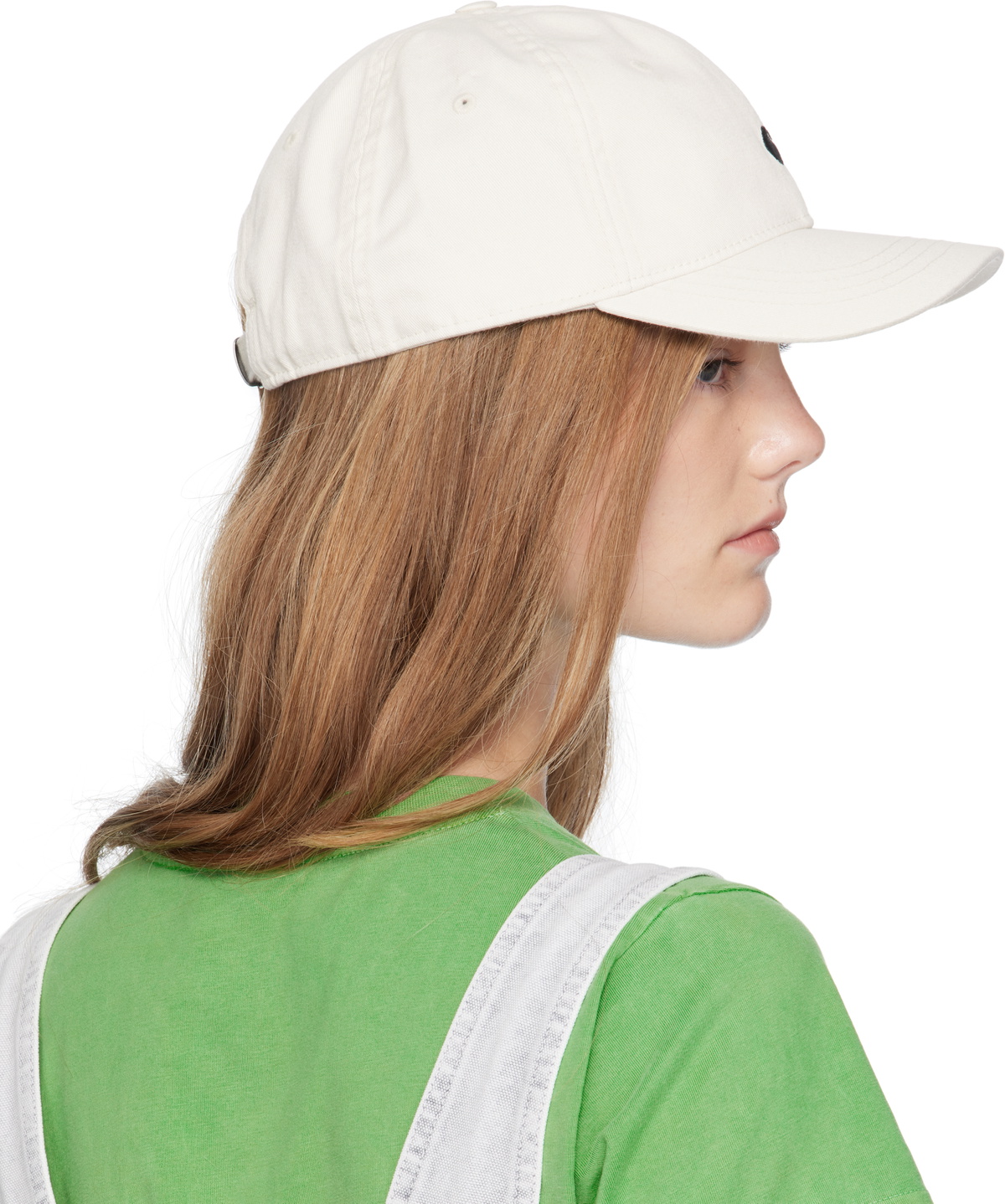 Carhartt Work In Progress White Madison Logo Cap
