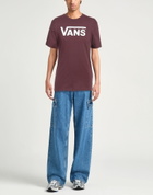Vans Mens T-shirt Burgundy