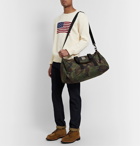 Polo Ralph Lauren - Leather-Trimmed Camouflage-Print Shell Holdall - Green