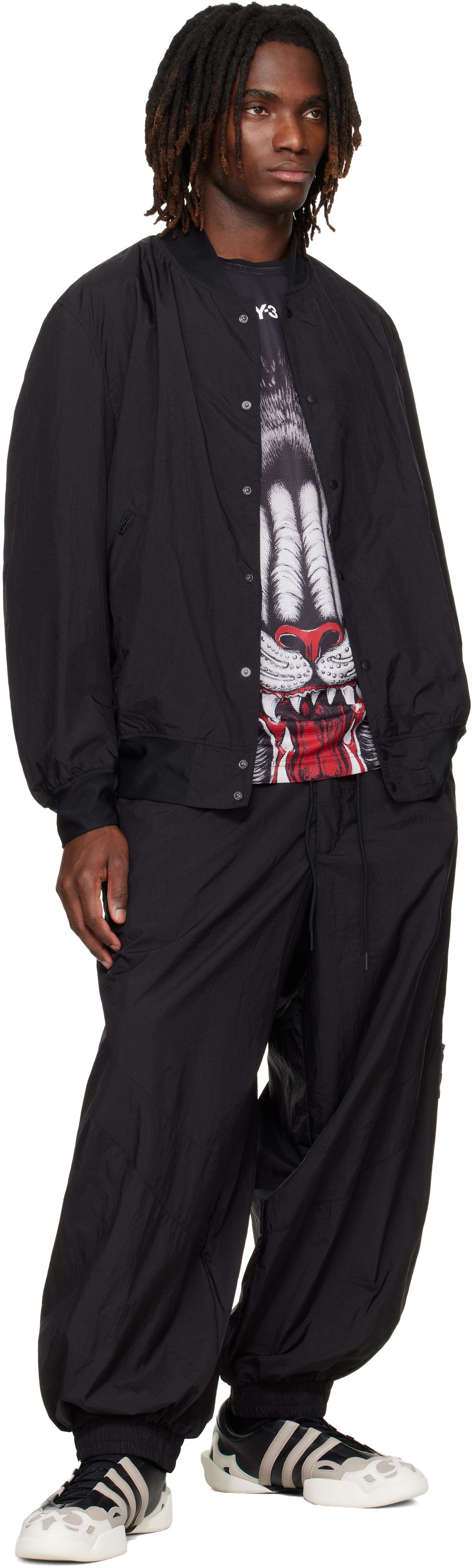 Y-3 Black Collegiate Bomber Jacket