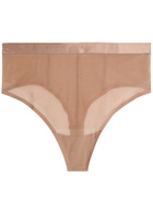 Spanx Sheersense Sculpting Mesh Thong Nude