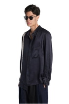 Ziggy Chen Shirt In Blue Silk