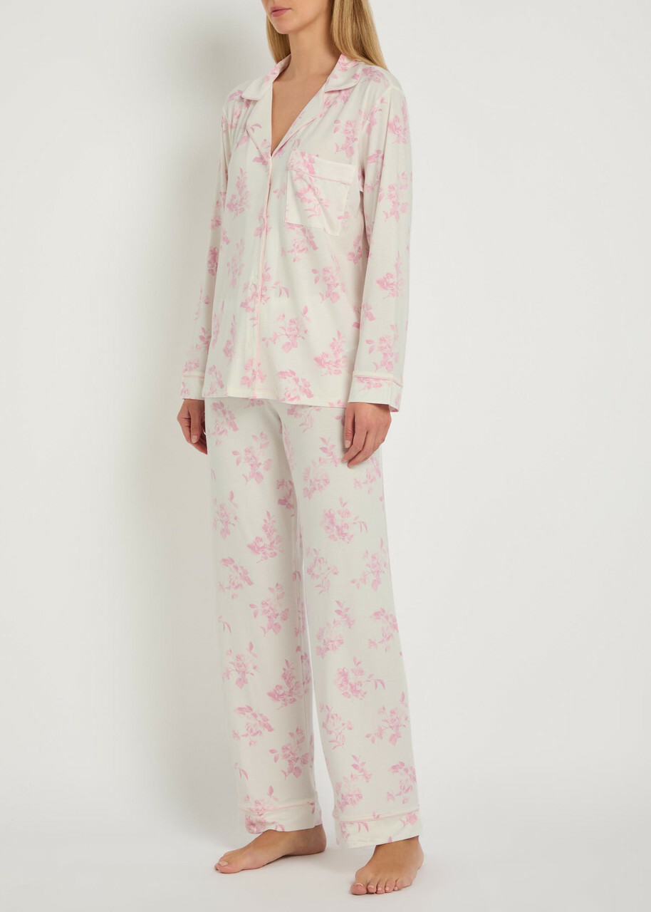 Eberjey Gisele Floral-print Jersey Pyjama set Pink