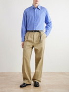 BODE - Striped Cotton-Poplin Shirt - Blue