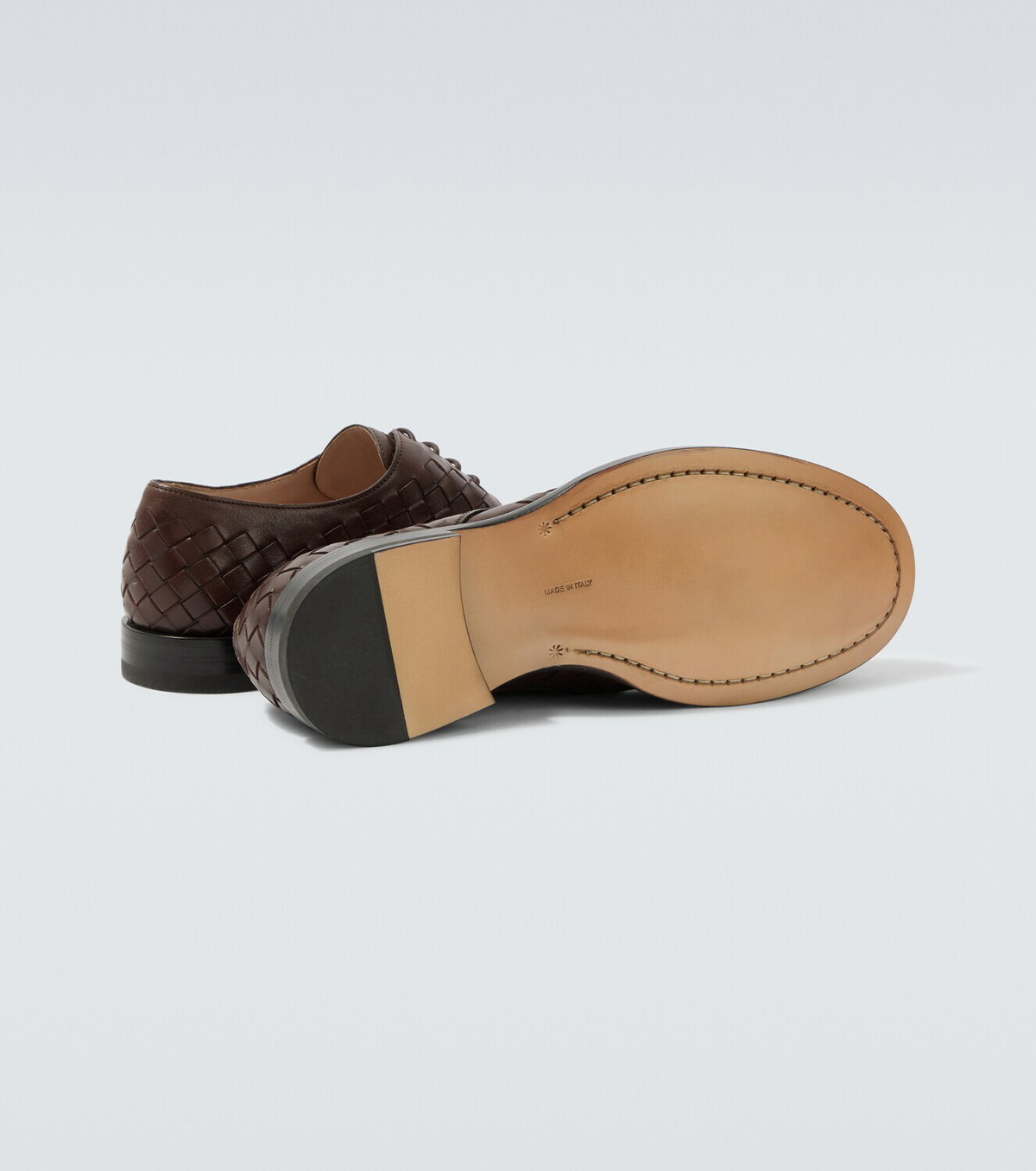 The Row Novus woven leather Derby shoes