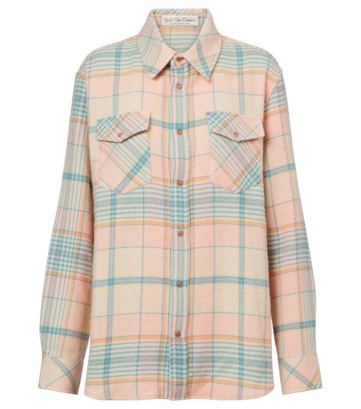 Photo: God's True Cashmere Lover plaid cashmere shirt