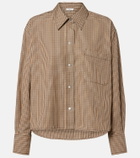 Vince Checked cotton-blend shirt