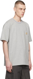 Solid Homme Grey Cotton T-Shirt