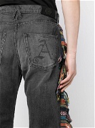 ALCHEMIST - Logo-print Fringed Jeans
