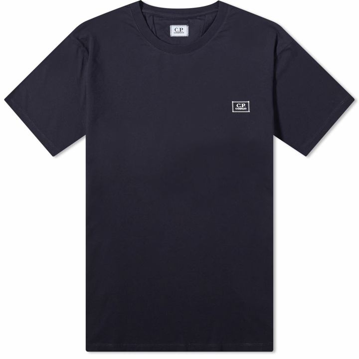 Photo: C.P. Company Men's Logo Detail T-Shirt in Total Eclipse