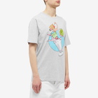 Maison Kitsuné Men's Ice Crean Splash Comfort T-Shirt in Light Grey Melange