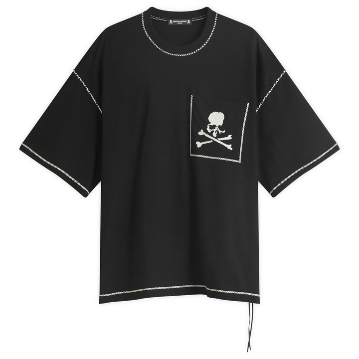 Photo: mastermind JAPAN Men's Cross-Stitch T-Shirt in Black