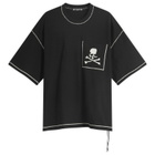 mastermind JAPAN Men's Cross-Stitch T-Shirt in Black