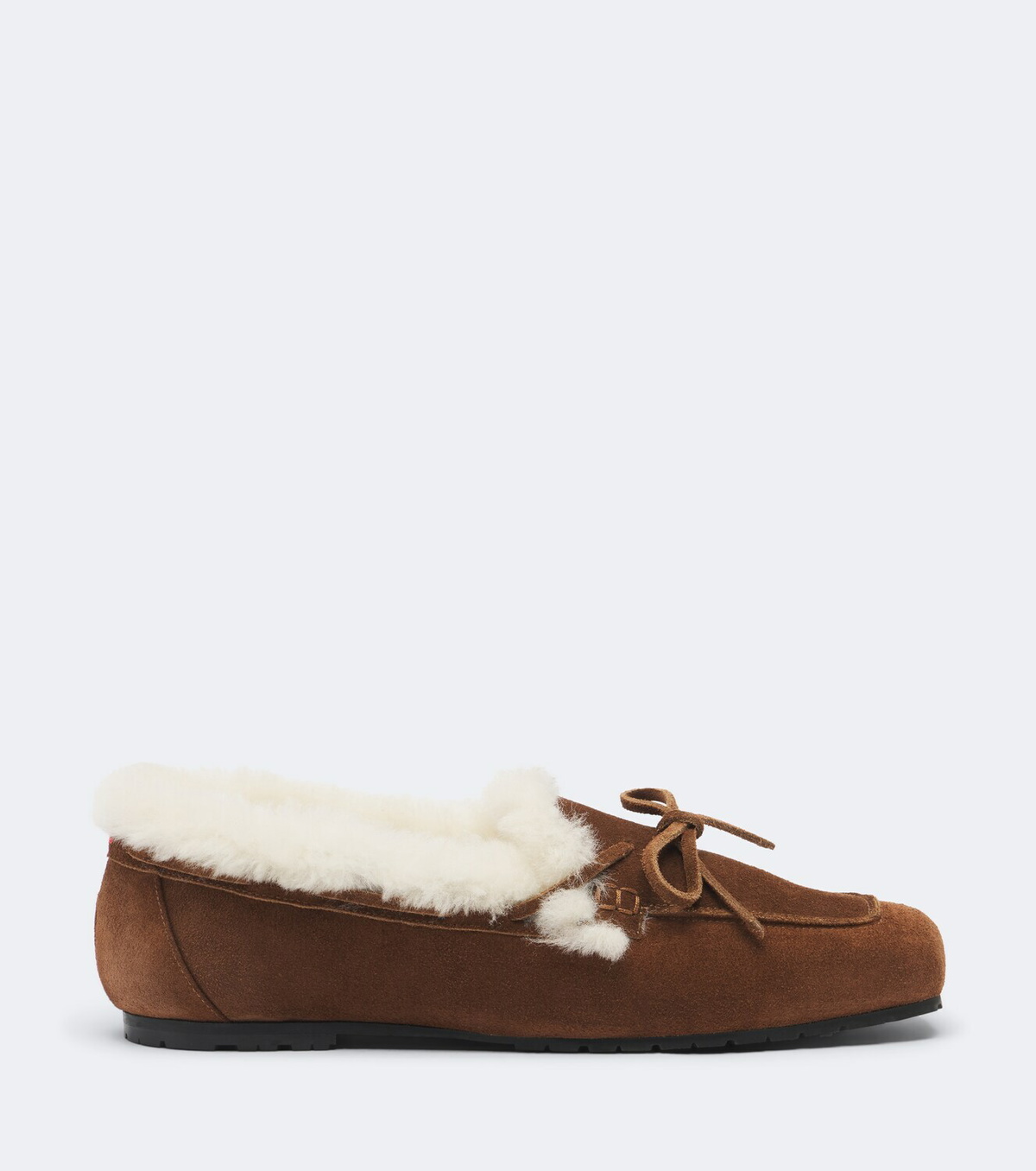 Aeyde Jasper shearling-lined suede boat shoes