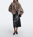 Nour Hammour Cortina shearling jacket