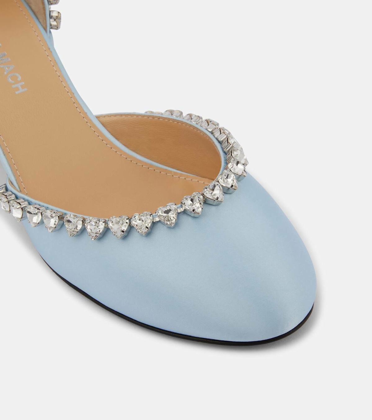 Escarpins Audrey Brooke Satiné Or Avec Strass - Pointure 8.5 US - Talon Haut