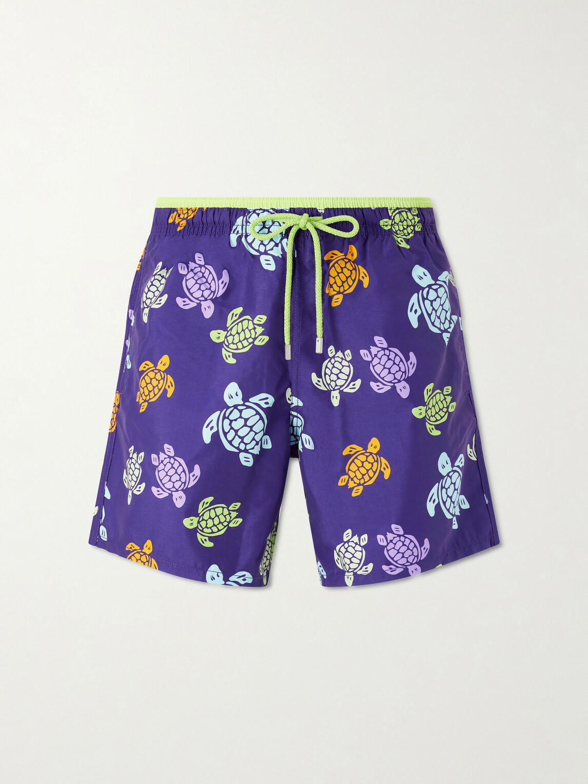 Vilebrequin - Moka Straight-Leg Mid-Length Printed ECONYL® Swim Shorts - Purple