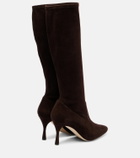 Manolo Blahnik Myconia suede knee-high boots