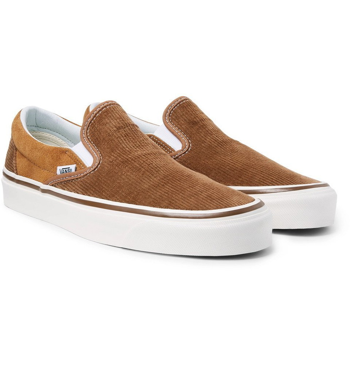 Photo: Vans - OG 98 DX Corduroy and Suede Slip-On Sneakers - Men - Tan