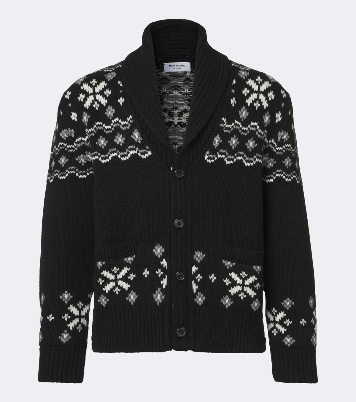Thom Browne Fair Isle intarsia cashmere cardigan